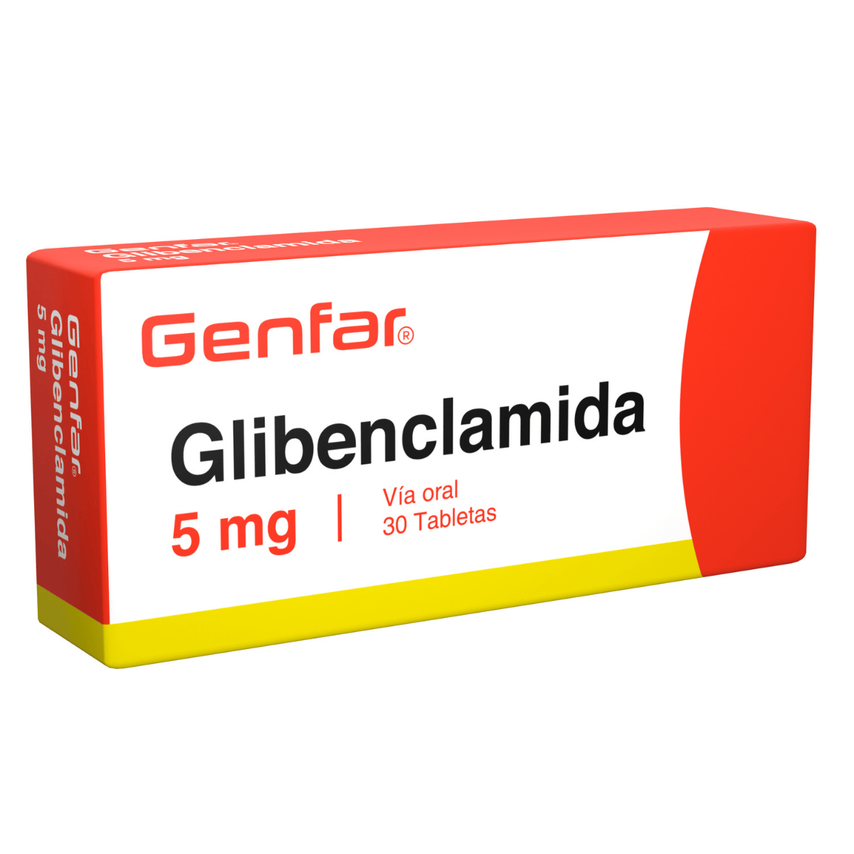 Glibenclamida 5mg Tableta Genfar
